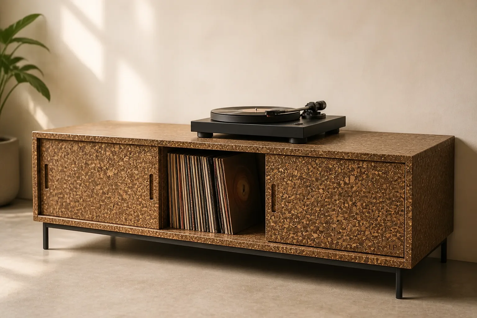 Record player console concept in LeafCore
