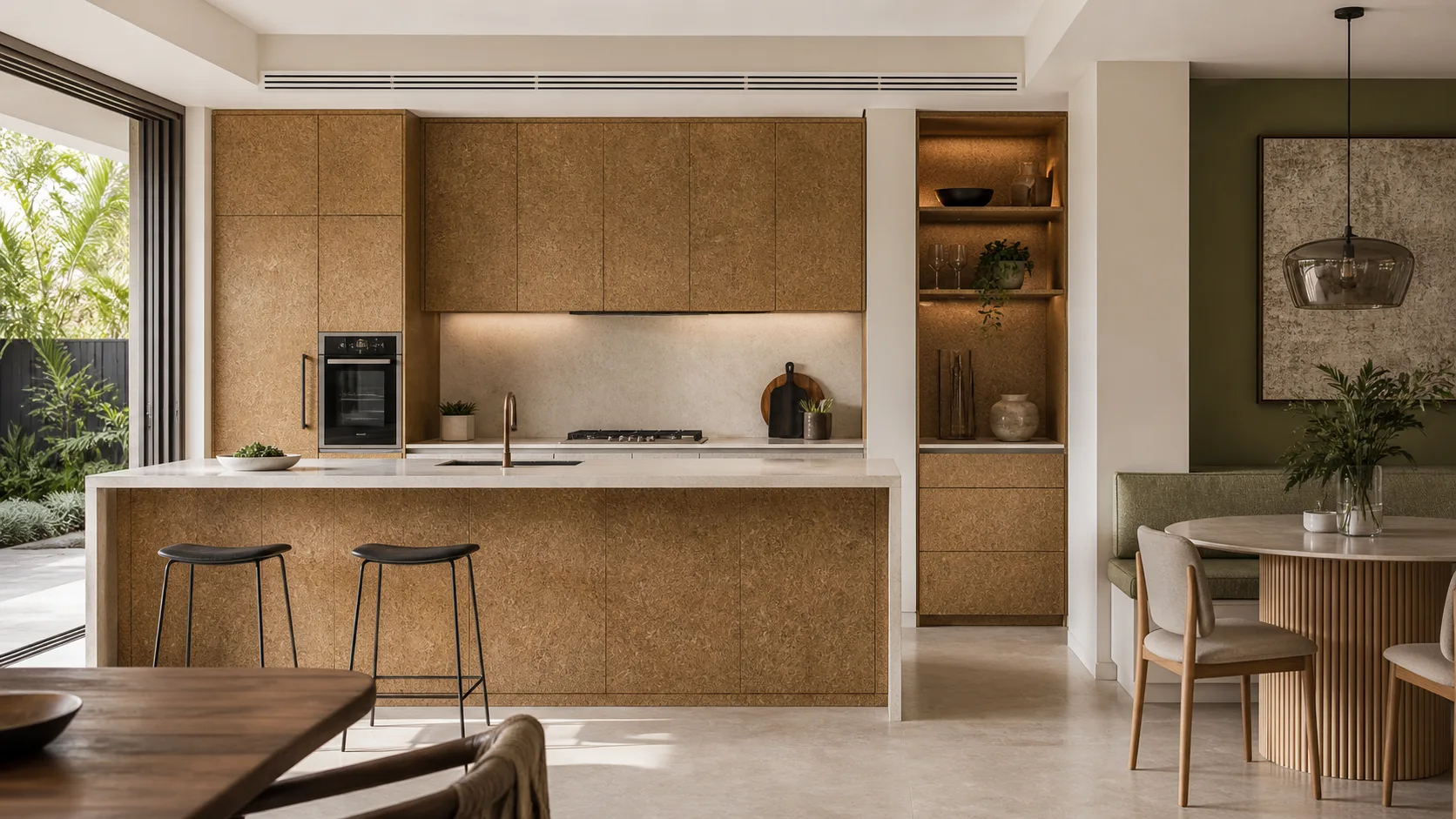 Residential kitchen concept with LeafCore cabinetry